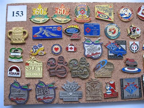 Lapel Pins Lot Of 40 Different Curling Some Brier And Scott