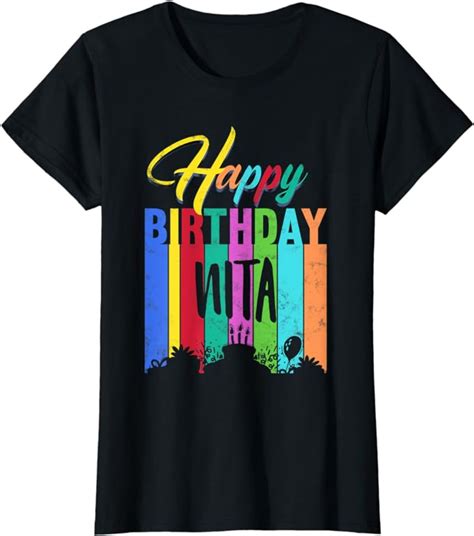 Happy Birthday Nita Personalized Name T Custom B Day T