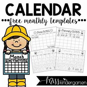 Free Calendar Templates 2020 2021 By Miss Kindergarten Love Tpt
