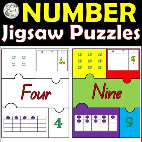 Number Jigsaw Puzzles Numbers 1 To 10 Perfect For Interactive