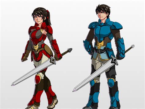 Rpg Hero Character Male And Female 2d キャラクター Unity Asset Store