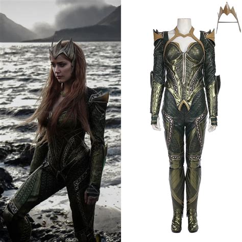 Justice League Aquaman Mera Cosplay Costume Halloween Outfit In Movie