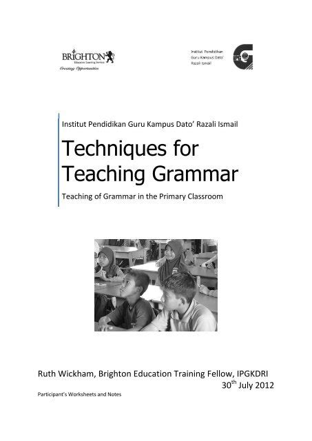 Techniques For Teaching Grammar Weebly