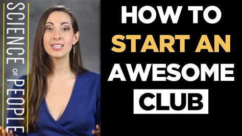 How To Start An Awesome Club Youtube