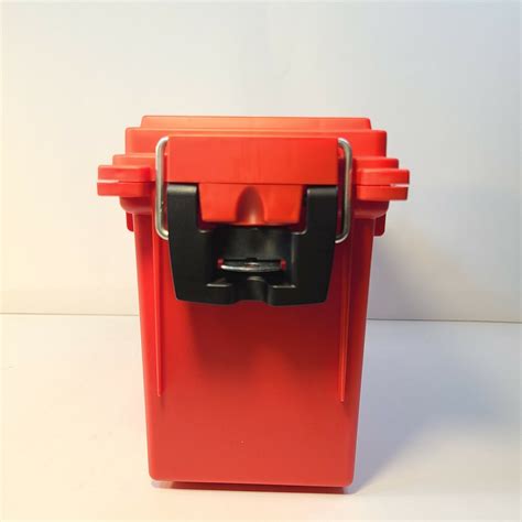 Sheffield Field Box Red Ammo Storage Tamper Proof 3 Lock Options Made