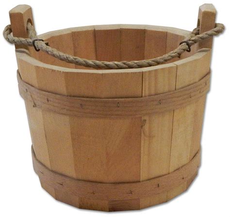 Wooden Wishing Well Bucket Decorative Wooden Bucket