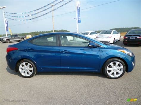 2012 hyundai elantra limited hd video review. Windy Sea Blue 2013 Hyundai Elantra Limited Exterior Photo ...