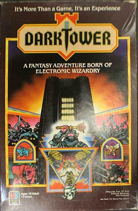 Gameplay was facilitated by a small computer inside the black plastic shell of the tower itself. MTB Fantasy Board Game Dark Tower Box Fair (With images ...