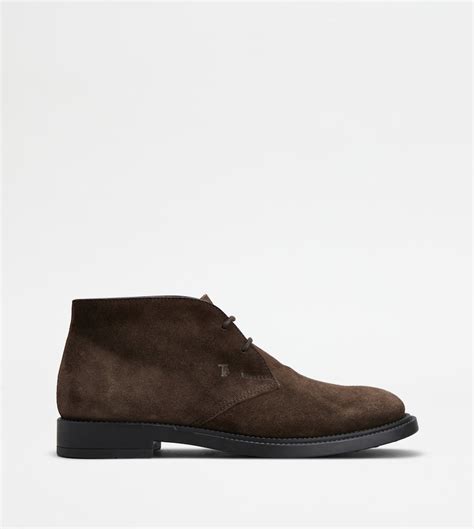 man brown desert boots in suede xxm62c0dh60re09s800 tods
