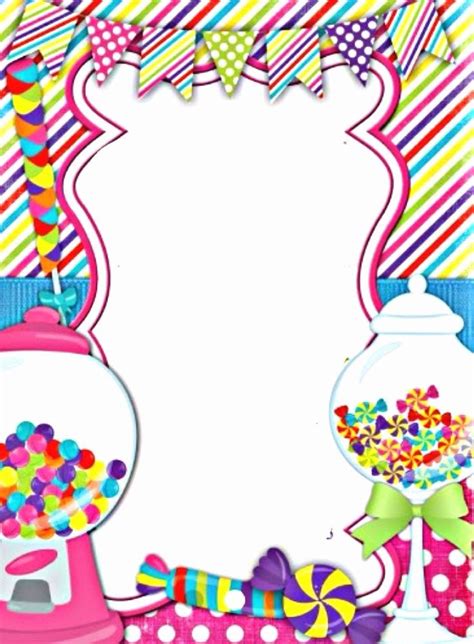 Free Candyland Invitation Template New Candyland Candy Theme Birthday