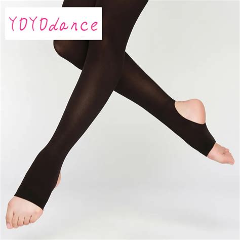 12prslot New Women Stirrup Tights Dance Ladies Leggings Adult Panty Hose Professional Ballet