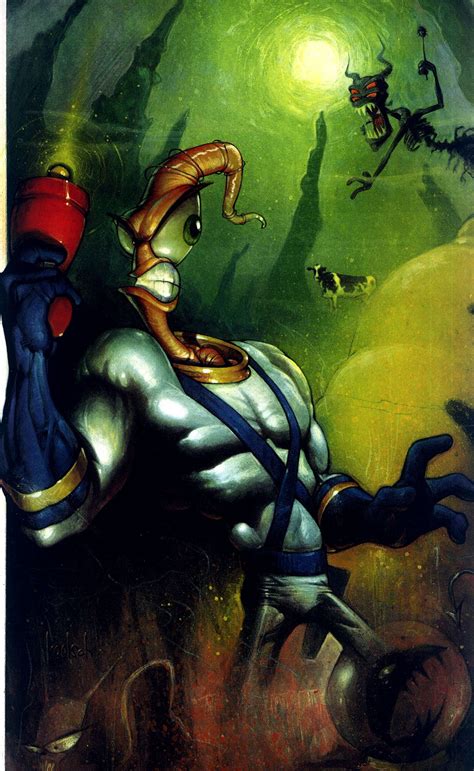 Earthworm Jim Concept Art And Paintings By The Original Video Game Team