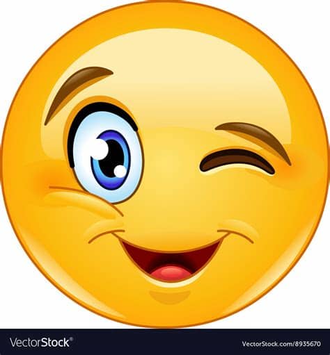 Multiple sizes and related images are all free on clker.com. Winking face emoticon Royalty Free Vector Image