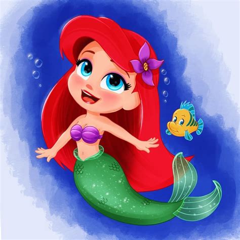 Draw So Cute Ariel Drawings All In One Photos