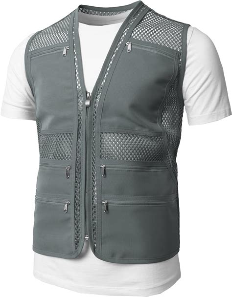 H2h Mens Active Work Utility Hunting Travels Sports Mesh Vest With