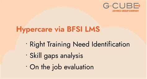 Hypercare Via Lms The Solution For Employee Development In Bfsi