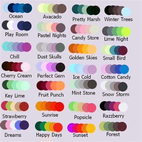 Color Pallet Ideas Colour Pallete Colour Schemes Color Palettes