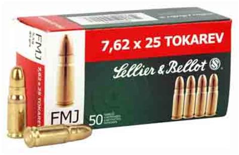Sellier And Bellot Ammo 762x25 Tokarev 85gr Fmj Rn 50 Pack Cultwist
