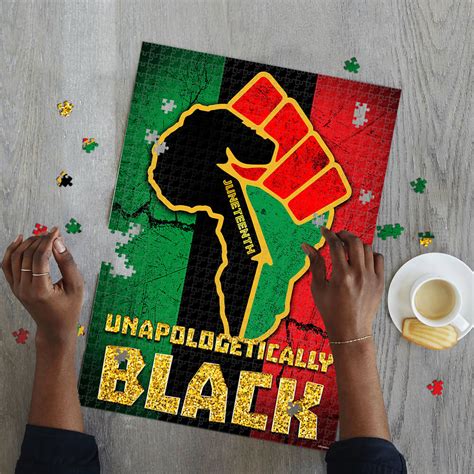 Welcome to puzzle garage — the place where thousands of the best online jigsaw puzzles are stored! Juneteenth Unapologetically Black Jigsaw Puzzle - HomeWix
