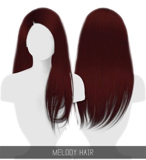 Melody Hair For The Sims 4 By Simpliciaty Spring4sims Sims 4 Sims