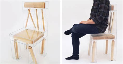Exploding Chair Is A Unique Piece Of Furniture Design Playing With Illusion