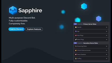 How To Set Up Discord Welcome Messages And Role Menus With Sapphire