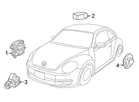 Volkswagen Beetle Sensor Impact 5k0959659a Franklin Wisconsin