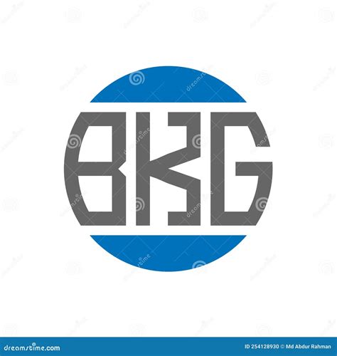 Bkg Letter Logo Design On White Background Bkg Creative Initials