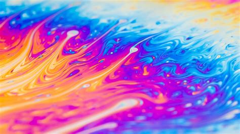 Download Wallpaper 2560x1440 Liquid Paint Colorful Abstraction