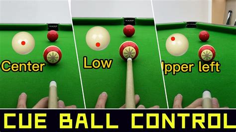 Cue Ball Control！learn In One Mintue Youtube