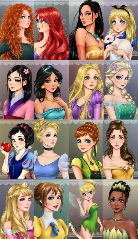 Anime Disney Princess Anime Princesse Disney New Disney Princesses
