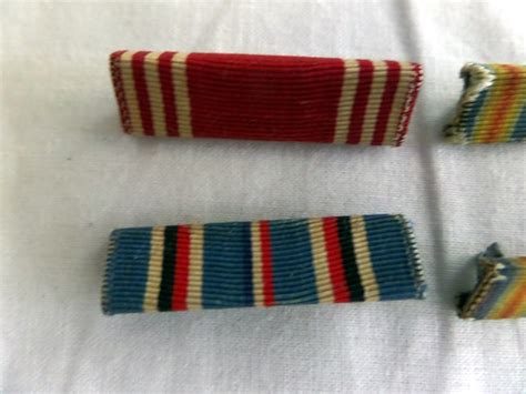 Vintage Us Army Ribbons World War Ii Ribbons Vintage Etsy