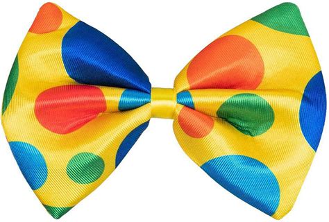 Boland 55535 Large Clown Bow Tie Size 15 X 21 Cm Polyester Multicoloured Dots Joke Bird