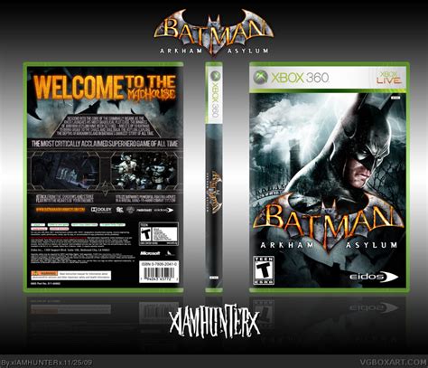 Batman Arkham Asylum Xbox 360 Box Art Cover By Xiamhunterx