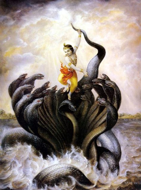 Shri Krishna Drives The Serpent Kaliya From The Yamuna River Book Store