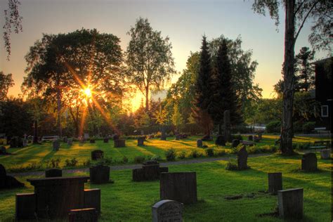 Cemetery In Sunset 2 By Mariusjellum On Deviantart