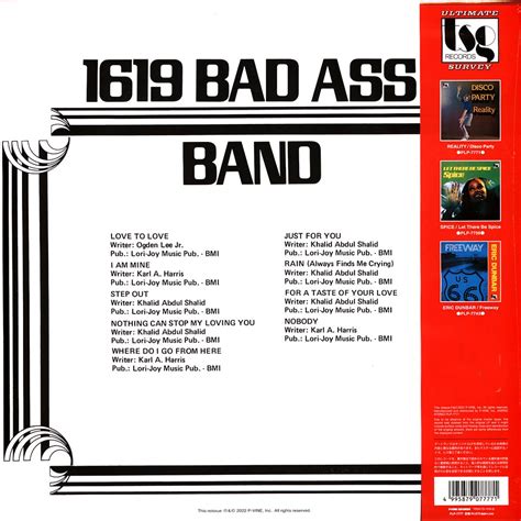 1619 bad ass band 1619 bad ass band vinyl lp 1976 jp reissue hhv