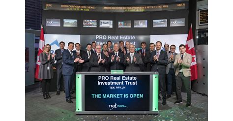 Stock quotes reflect trades reported through nasdaq only. PRO Real Estate Investment Trust Opens the Market