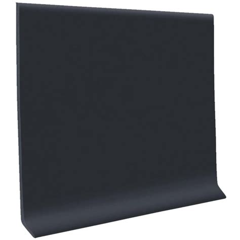 Roppe 4 In X 20 Ft Roll Black Vinyl Self Stick Wall Cove Base