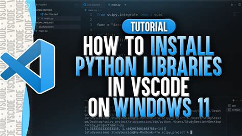 How To Install Python Libraries In Visual Studio Code Windows Youtube