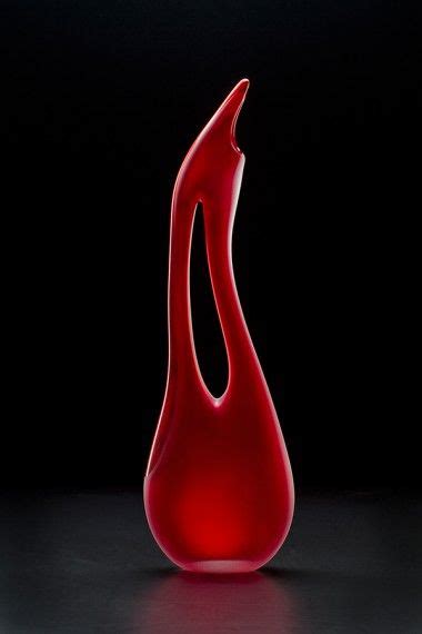 The Tall Avelino By Bernard Katz Is An Art Glass Sculpture Contains A Small Element Of Opaque