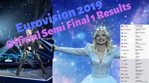 Eurovision 2019 Official Semi Final 1 Results Youtube