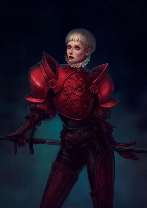 Artstation Knight Of Roses Daria Ovchinnikova Dark Fantasy Art