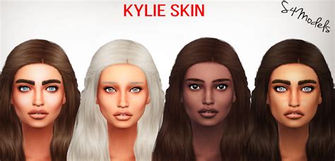 The Quirky World Of Sims 4 S4models Kylie Skin Matte And Highlighted