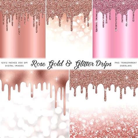 Rose Gold Glitter Background