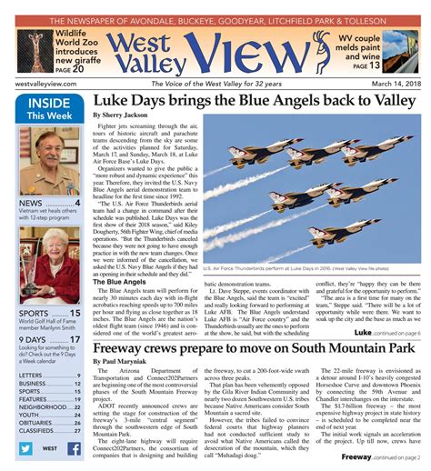 West Valley View: West March 14, 2018 by Times Media Group - Issuu