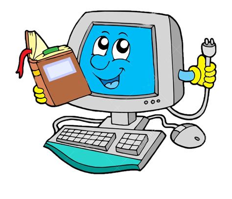 Computer Clipart Cartoon Computer Cartoon Transparent