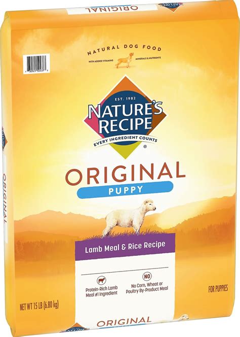 Natures Recipe Puppy Lamb Meal And Rice Recipe Dry Dog Food 15 Lb Bag