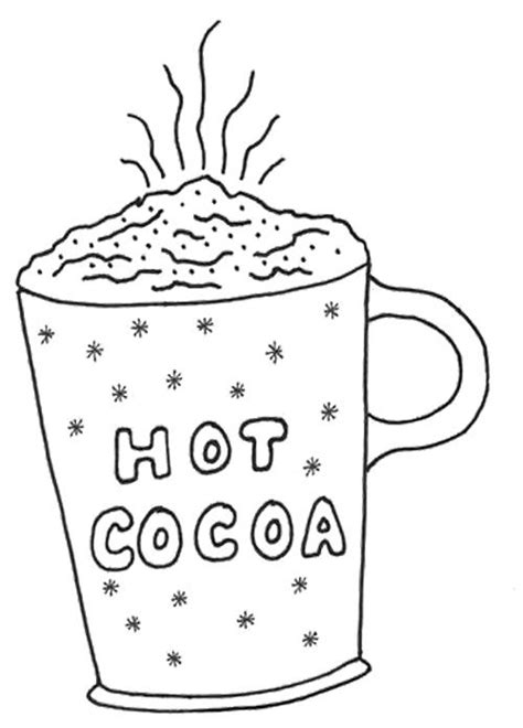 Hot Chocolate Coloring Page at GetColorings.com | Free printable colorings pages to print and color
