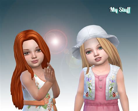 Mystufforigin Gorgeous Hair For Toddlers ~ Sims 4 Hairs